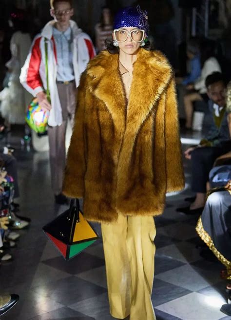 gucci fake fur